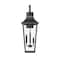 Z-Lite Gannon 3 Light Outdoor Wall Light, 10in. W x 27.25in. H, Black 5008B-BK - alternate 8